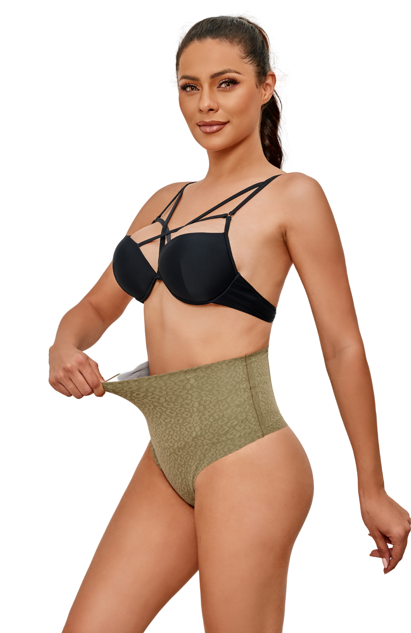 Leopard Seamless Thong Shapewear