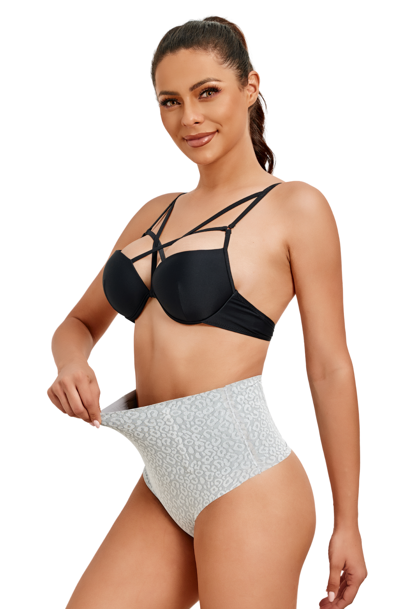 Leopard Seamless Thong Shapewear